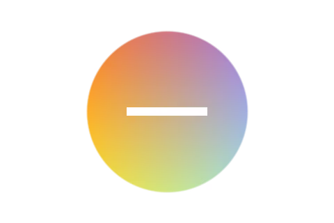A generated badge: a circular gradient on a transparent background with a white bar across it, used to show what each format does with transparency and with hundreds of shades. Shown as AVIF.